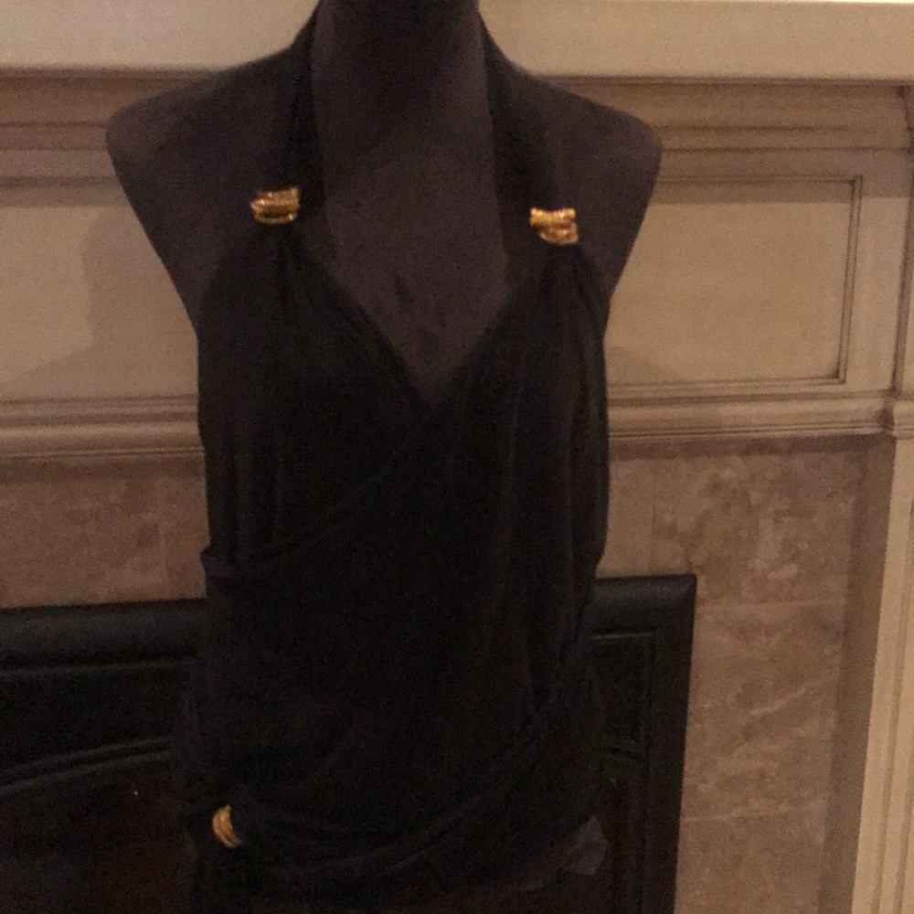 Black sexy halter top